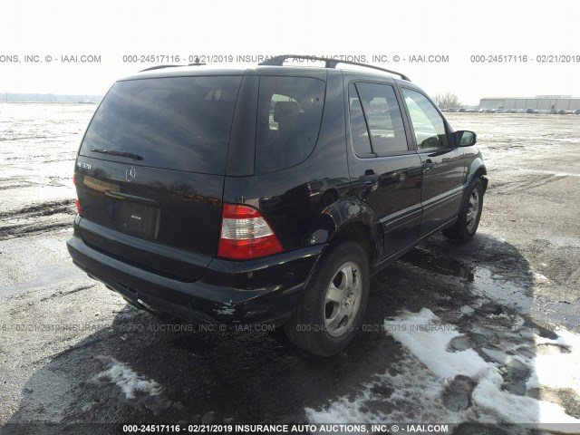 4JGAB54E12A348139 - 2002 MERCEDES-BENZ ML 320 BLACK photo 4