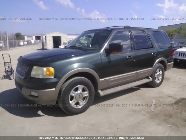 1FMRU17W94LA56823 - 2004 FORD EXPEDITION EDDIE BAUER GREEN photo 2