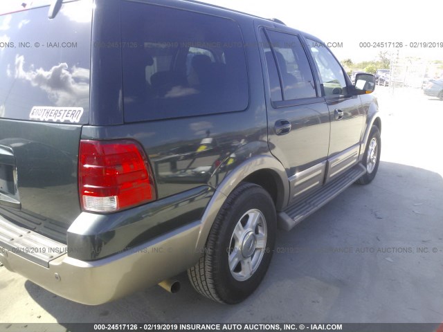 1FMRU17W94LA56823 - 2004 FORD EXPEDITION EDDIE BAUER GREEN photo 4