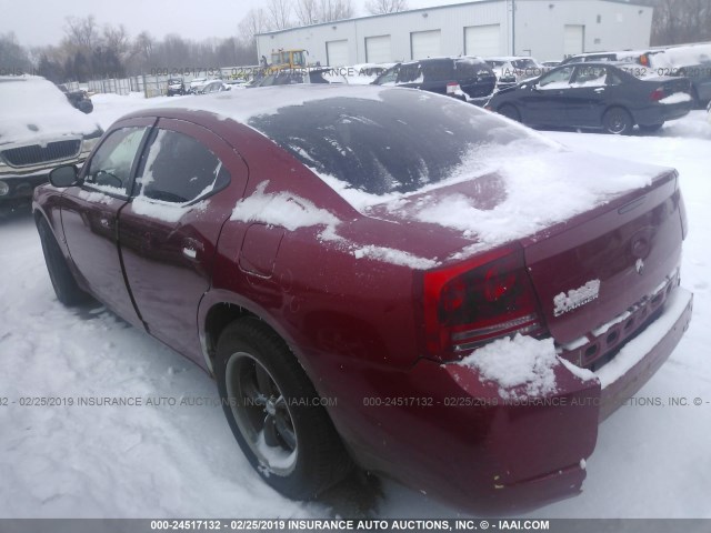 2B3KA43GX7H636826 - 2007 DODGE CHARGER SE/SXT RED photo 3