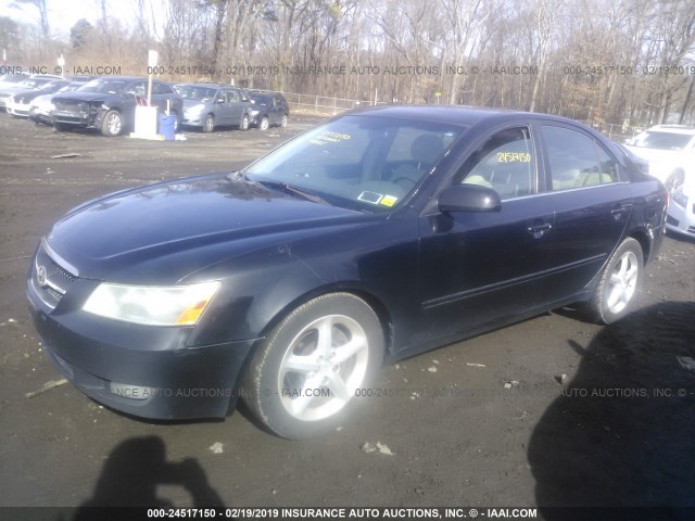 5NPEU46F87H154515 - 2007 HYUNDAI SONATA SE/LIMITED BLACK photo 2