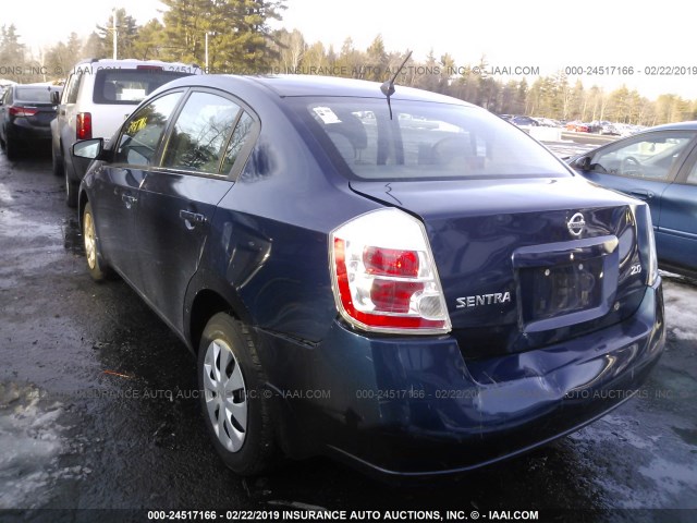 3N1AB61E97L708243 - 2007 NISSAN SENTRA 2.0/2.0S/2.0SL BLUE photo 3