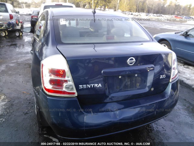 3N1AB61E97L708243 - 2007 NISSAN SENTRA 2.0/2.0S/2.0SL BLUE photo 6