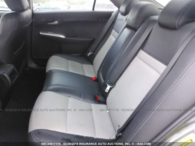 4T1BF1FK4CU067778 - 2012 TOYOTA CAMRY SE/LE/XLE GRAY photo 8