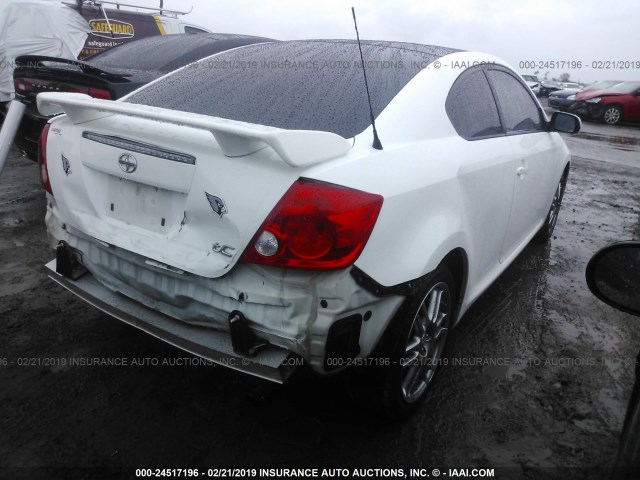 JTKDE177170155302 - 2007 TOYOTA SCION TC WHITE photo 4