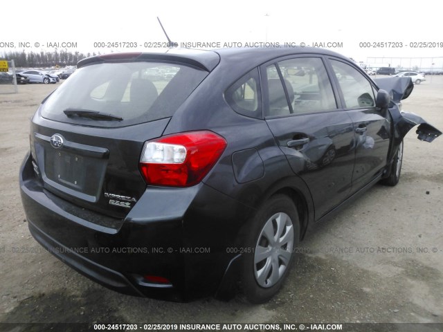 JF1GPAA66D2881774 - 2013 SUBARU IMPREZA BLACK photo 4