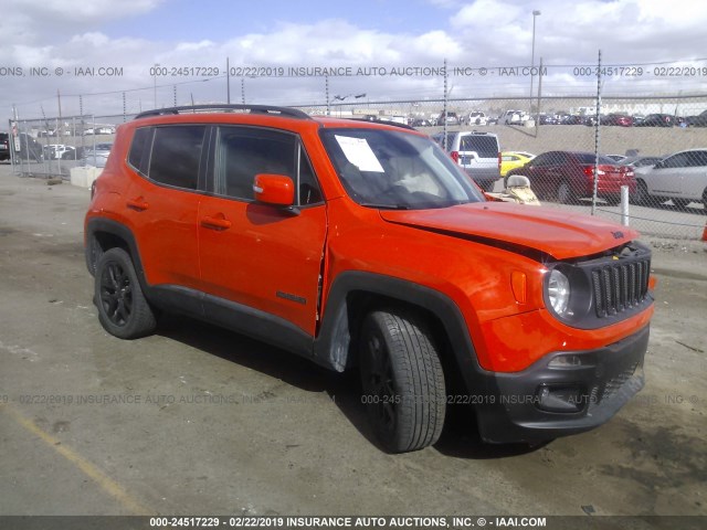 ZACCJBBB2JPH05558 - 2018 JEEP RENEGADE LATITUDE ORANGE photo 1