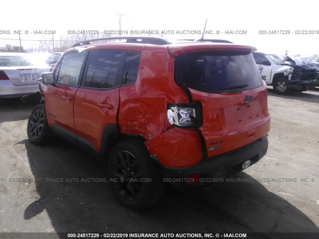 ZACCJBBB2JPH05558 - 2018 JEEP RENEGADE LATITUDE ORANGE photo 3