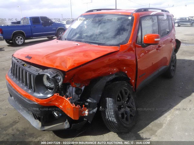 ZACCJBBB2JPH05558 - 2018 JEEP RENEGADE LATITUDE ORANGE photo 6