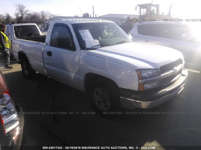 1GCEC14X34Z100752 - 2004 CHEVROLET SILVERADO C1500 WHITE photo 1