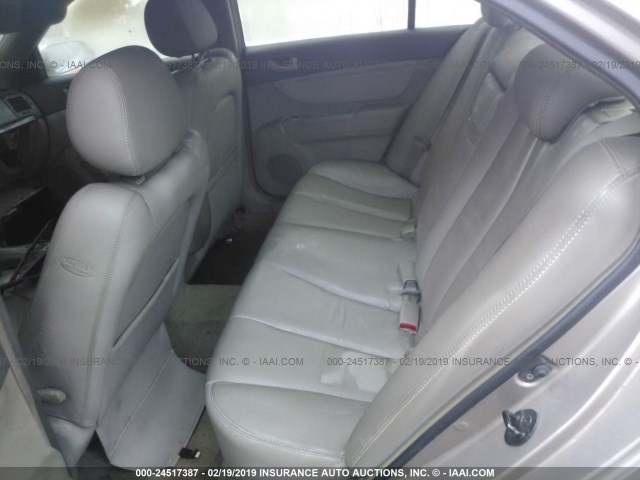 5NPEU46FX6H055953 - 2006 HYUNDAI SONATA GLS/LX Champagne photo 8