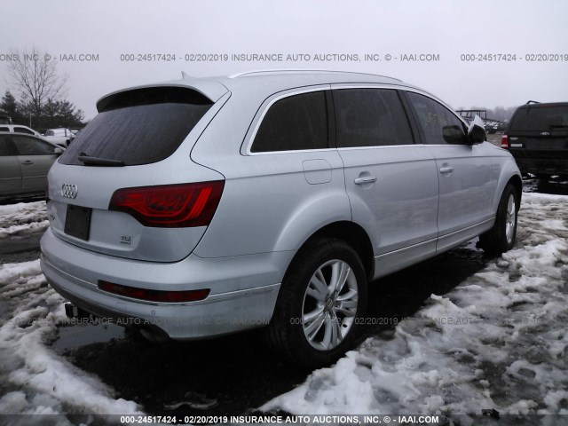 WA1LMAFE1BD003991 - 2011 AUDI Q7 PREMIUM PLUS SILVER photo 4