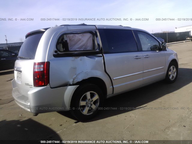 2D8HN54X19R655488 - 2009 DODGE GRAND CARAVAN SXT SILVER photo 4