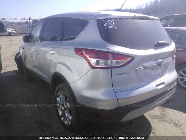 1FMCU9HX1DUB92918 - 2013 FORD ESCAPE SEL SILVER photo 3