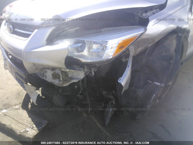 1FMCU9HX1DUB92918 - 2013 FORD ESCAPE SEL SILVER photo 6