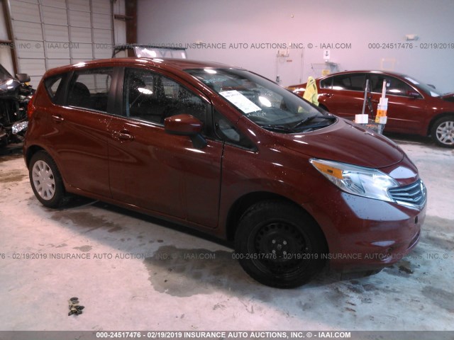 3N1CE2CP4FL411919 - 2015 NISSAN VERSA NOTE S/S PLUS/SV/SL/SR MAROON photo 1