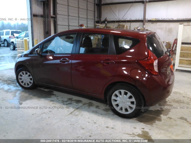 3N1CE2CP4FL411919 - 2015 NISSAN VERSA NOTE S/S PLUS/SV/SL/SR MAROON photo 3