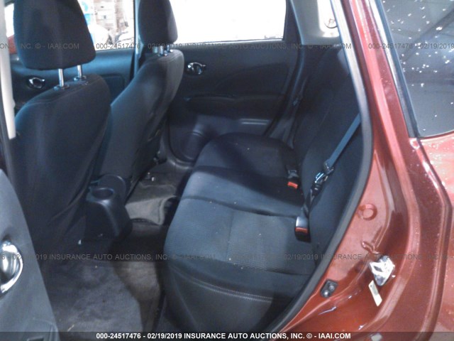 3N1CE2CP4FL411919 - 2015 NISSAN VERSA NOTE S/S PLUS/SV/SL/SR MAROON photo 8