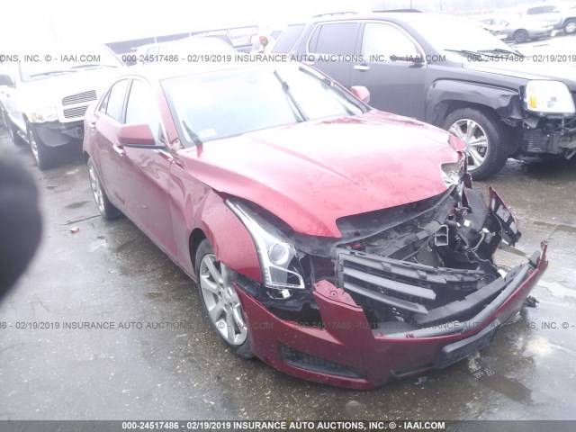 1G6AA5RA8E0106099 - 2014 CADILLAC ATS RED photo 1