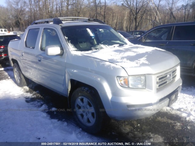 2HJYK165X6H551414 - 2006 HONDA RIDGELINE RTL SILVER photo 1