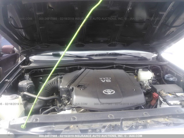 3TMLU4EN9EM154921 - 2014 TOYOTA TACOMA DOUBLE CAB 灰色 照片 10