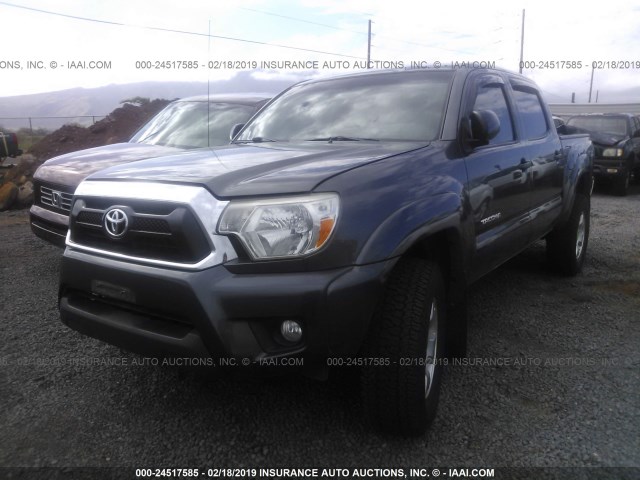 3TMLU4EN9EM154921 - 2014 TOYOTA TACOMA DOUBLE CAB 灰色 照片 2