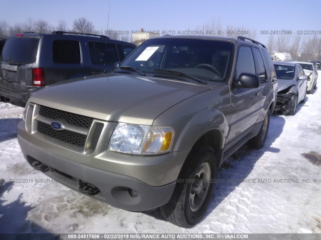 1FMYU70E61UA83192 - 2001 FORD EXPLORER SPORT GOLD photo 2