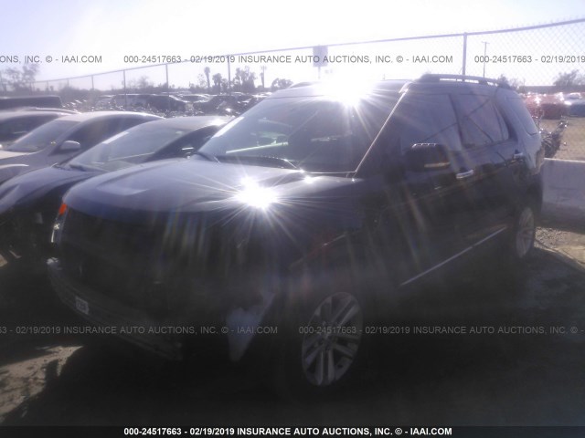 1FM5K7D81DGA12661 - 2013 FORD EXPLORER XLT BLACK photo 2