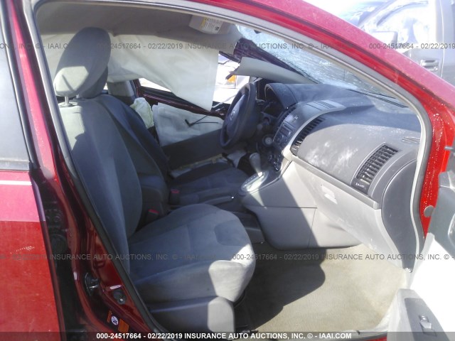 3N1AB61E29L647501 - 2009 NISSAN SENTRA 2.0/2.0S/2.0SL RED photo 5