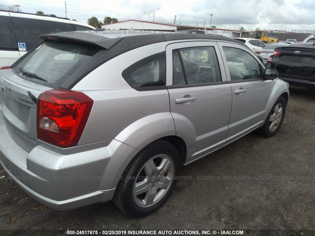 1B3HB48C79D125667 - 2009 DODGE CALIBER SXT SILVER photo 4