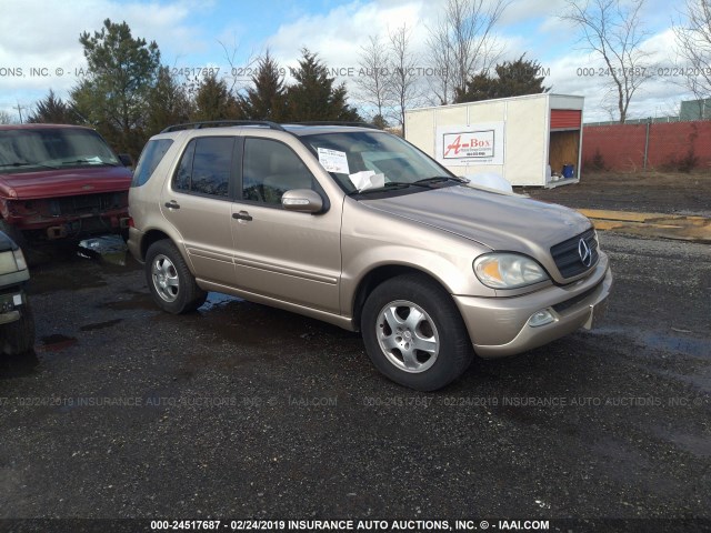 4JGAB54E52A338746 - 2002 MERCEDES-BENZ ML GOLD photo 1