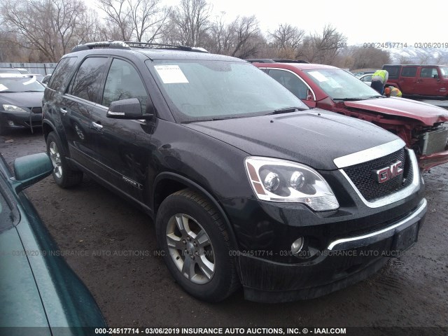 1GKEV23748J195736 - 2008 GMC ACADIA SLT-1 BLACK photo 1