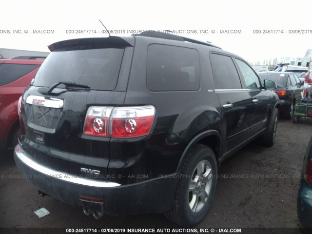 1GKEV23748J195736 - 2008 GMC ACADIA SLT-1 BLACK photo 4