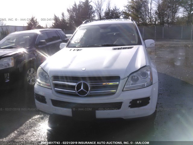 4JGBF71E17A159619 - 2007 MERCEDES-BENZ GL 450 4MATIC WHITE photo 6