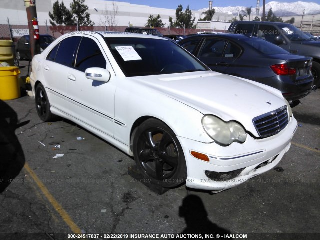 WDBRF52H86F823401 - 2006 MERCEDES-BENZ C GENERATION 2006 230 WHITE photo 1