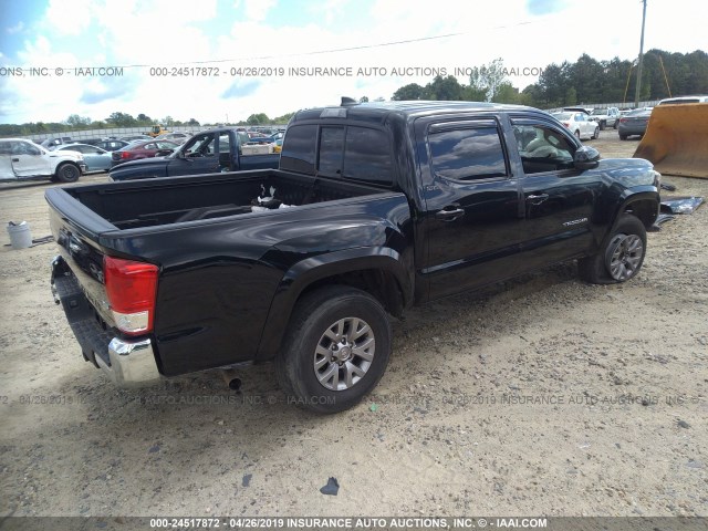 5TFAZ5CN2HX036273 - 2017 TOYOTA TACOMA DBL CAB/SR5/TRD SPORT/OR BLACK photo 4