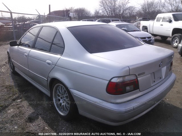 WBADT63431CF04908 - 2001 BMW 530 I AUTOMATIC SILVER photo 3