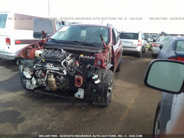1C4PJMBSXFW634343 - 2015 JEEP CHEROKEE TRAILHAWK 红色 照片 2
