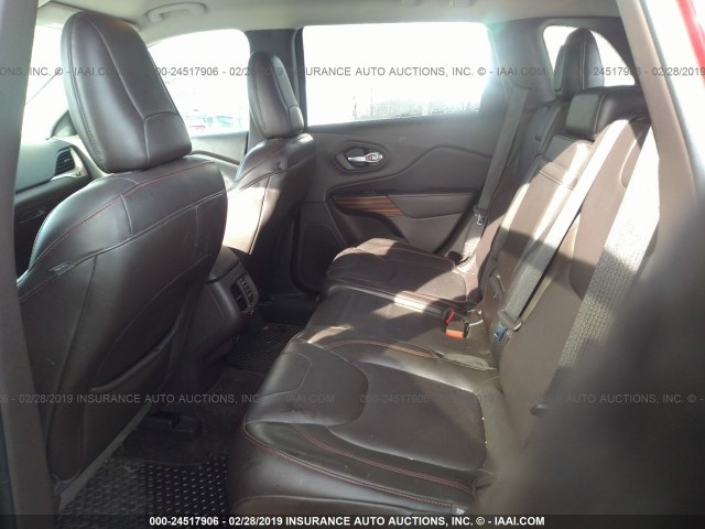 1C4PJMBSXFW634343 - 2015 JEEP CHEROKEE TRAILHAWK 红色 照片 8