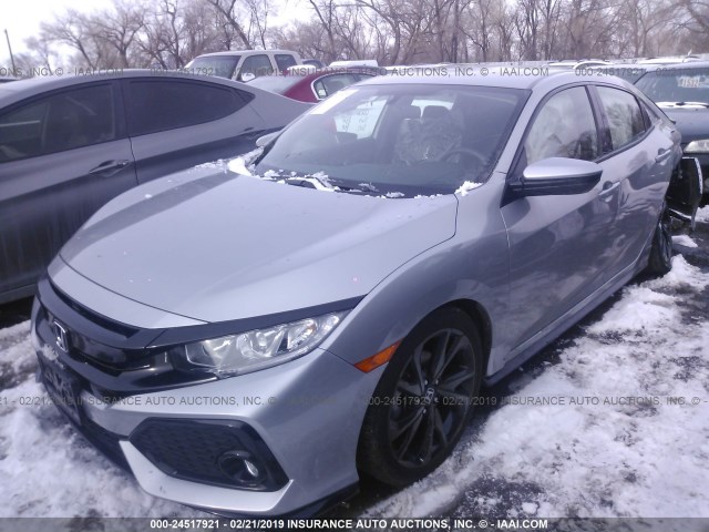 SHHFK7H47JU210391 - 2018 HONDA CIVIC SPORT SILVER photo 2