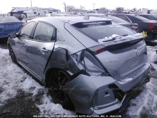 SHHFK7H47JU210391 - 2018 HONDA CIVIC SPORT Srebrny zdjęcie 3