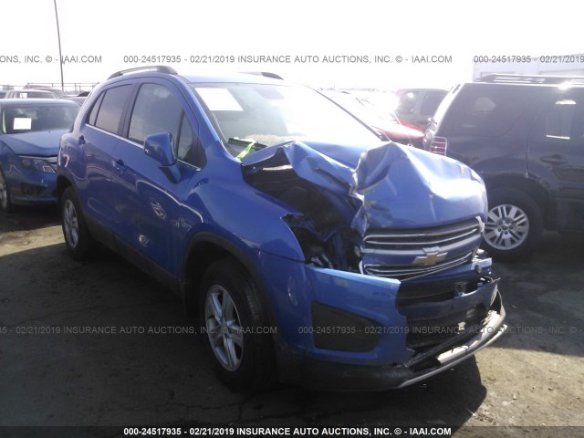 KL7CJPSB9GB550214 - 2016 CHEVROLET TRAX 1LT BLUE photo 1