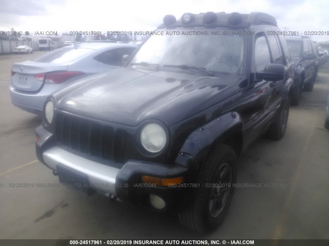 1J4GL38K63W538324 - 2003 JEEP LIBERTY RENEGADE BLACK photo 2