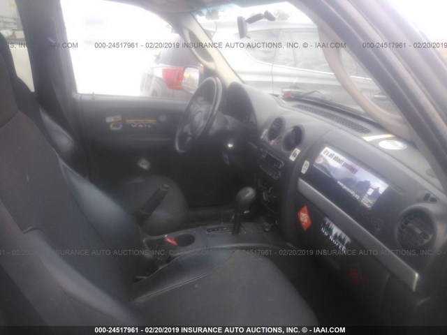 1J4GL38K63W538324 - 2003 JEEP LIBERTY RENEGADE BLACK photo 5
