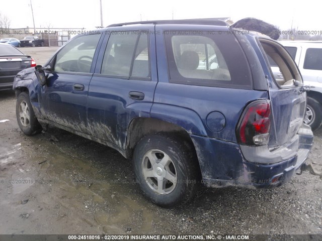 1GNDS13S742429622 - 2004 CHEVROLET TRAILBLAZER LS/LT BLUE photo 3