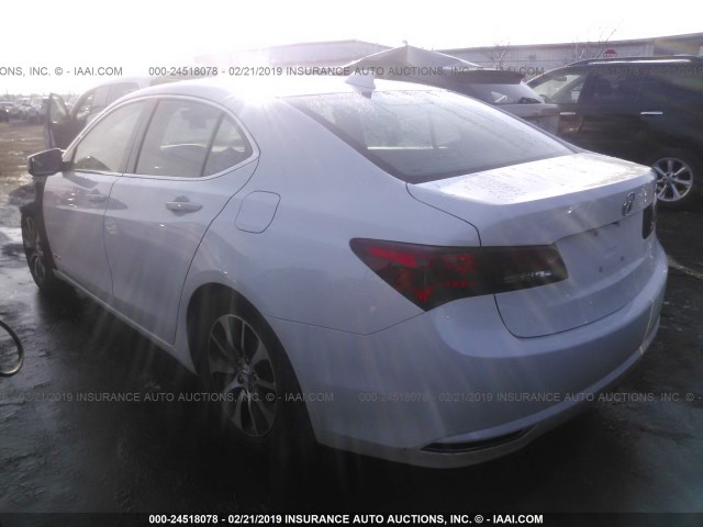 19UUB1F52FA013132 - 2015 ACURA TLX TECH WHITE photo 3