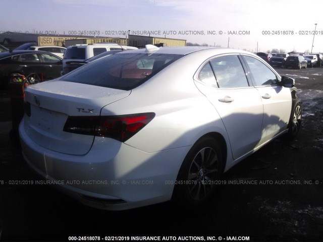 19UUB1F52FA013132 - 2015 ACURA TLX TECH WHITE photo 4