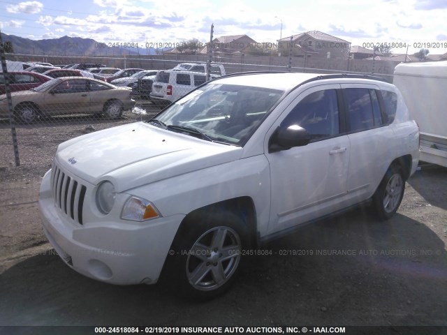 1J4NT4FB7AD578405 - 2010 JEEP COMPASS SPORT WHITE photo 2