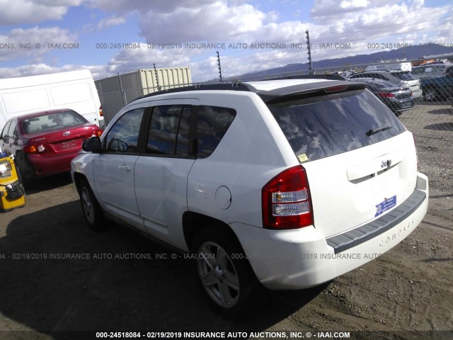 1J4NT4FB7AD578405 - 2010 JEEP COMPASS SPORT WHITE photo 3