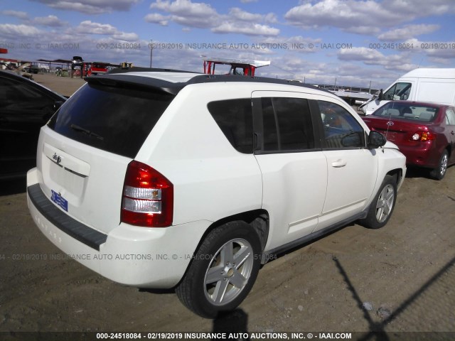 1J4NT4FB7AD578405 - 2010 JEEP COMPASS SPORT WHITE photo 4